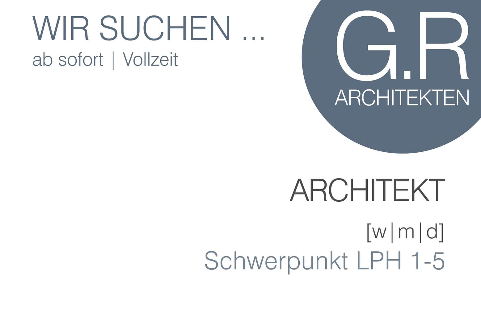 Wir suchen …